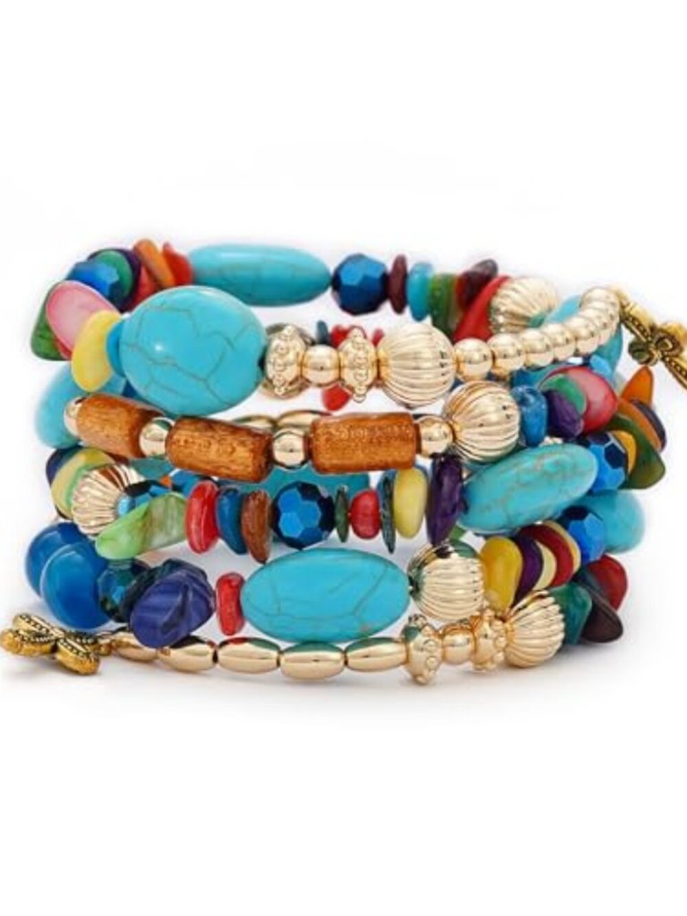 Boho Beach Beaded Wrap‎ Bracelets for Women